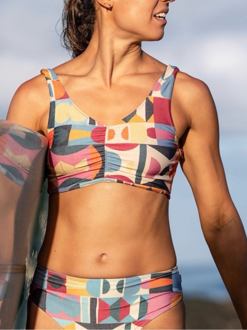 Nani Swim 4-way reversible bralette Geometric multicolor